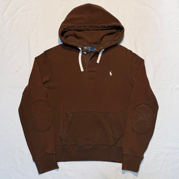 폴로 랄프로렌 헨리넥 후드티 초코 브라운