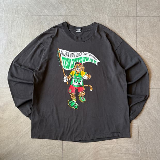 92년 미국 생산 빈티지 블랙 롱슬리브 긴팔티