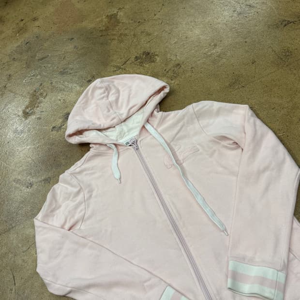 라코스테 딸기우유 핑크 후드집업 