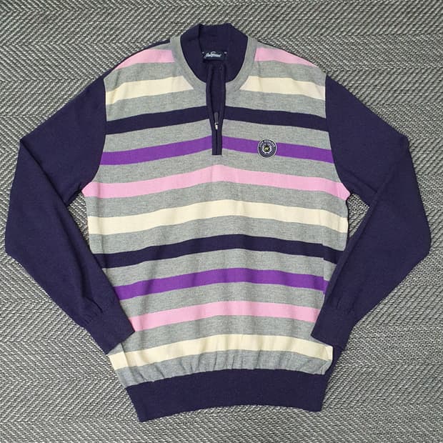 코오롱 잭니클라우스 반집업 울100 니트 남자105