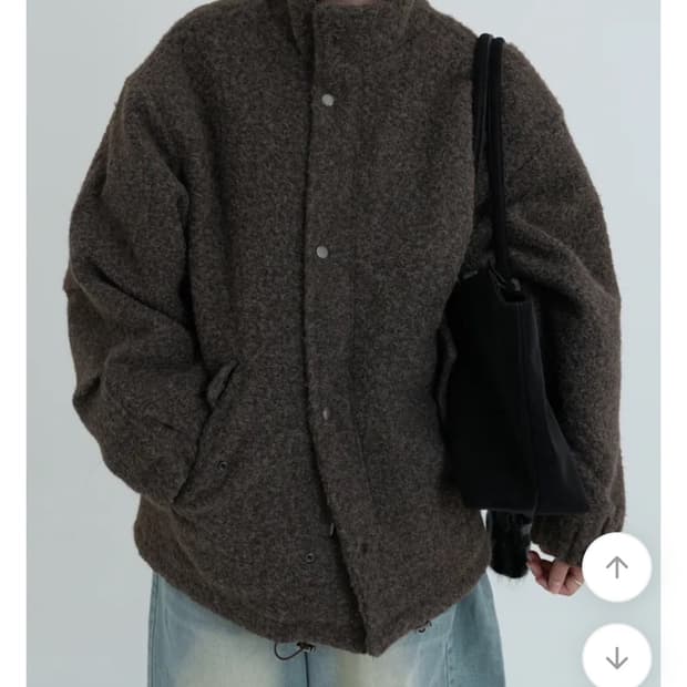 뽀글이 오버핏 자켓 블랙