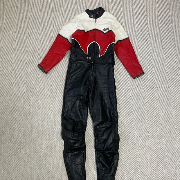 Giudich 이태리 riri지퍼 폴 레더 레이싱 수트