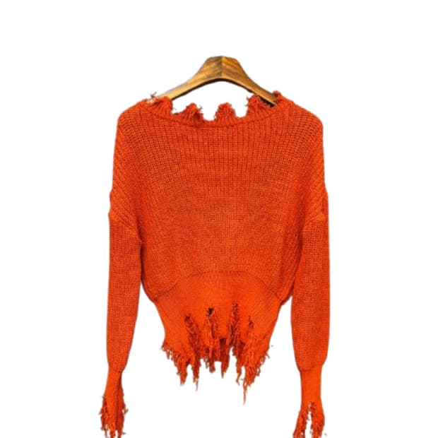 아이콘 보헤미안 디스트로이드 니트