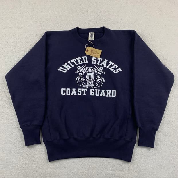 브론슨 21oz USCG 해안경비대 리버스위브 스웻셔츠 네이비