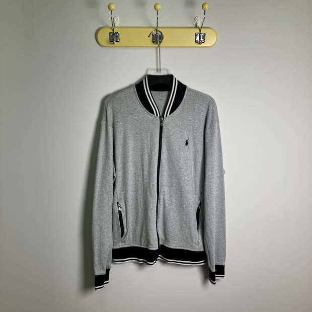 폴로 랄프로렌 그레이 코튼 집업 자켓 L