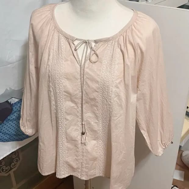 모리걸 보헤미안 블라우스 일본 빈티지 