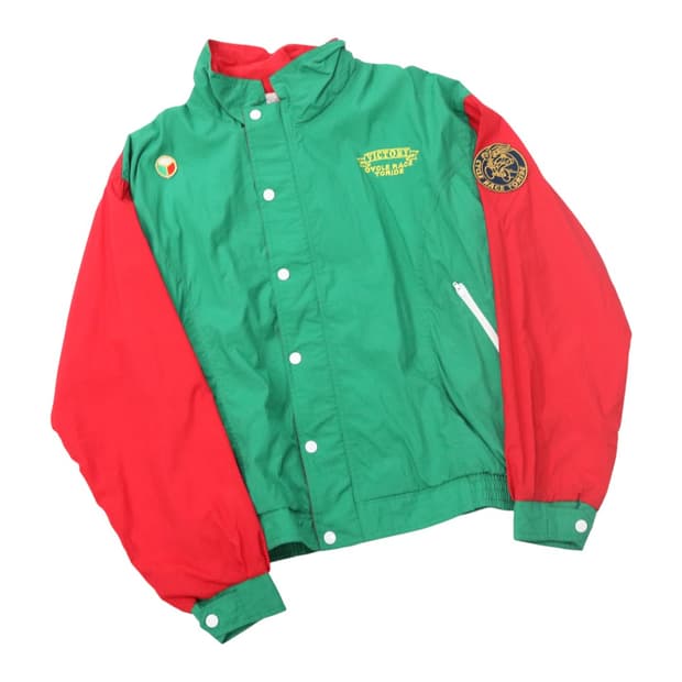 MEDALIST 빈티지 그린 레트로 빅토리 나일론 자켓 L