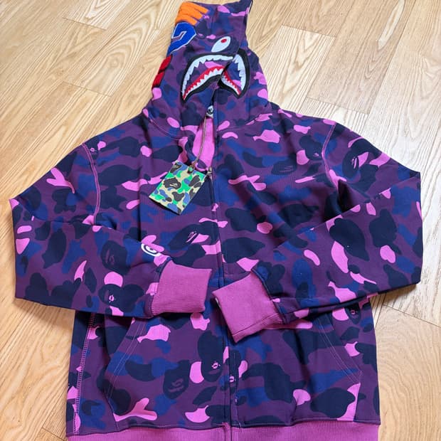 베이프 카모 후드 s