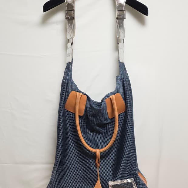 라프시몬스 X 이스트팩  09  S/S  오버사이즈 메쉬백