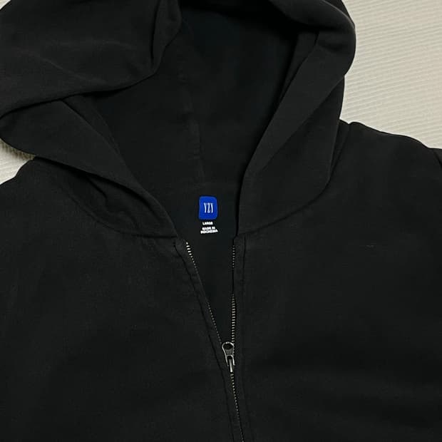 이지 집업 후드 블랙