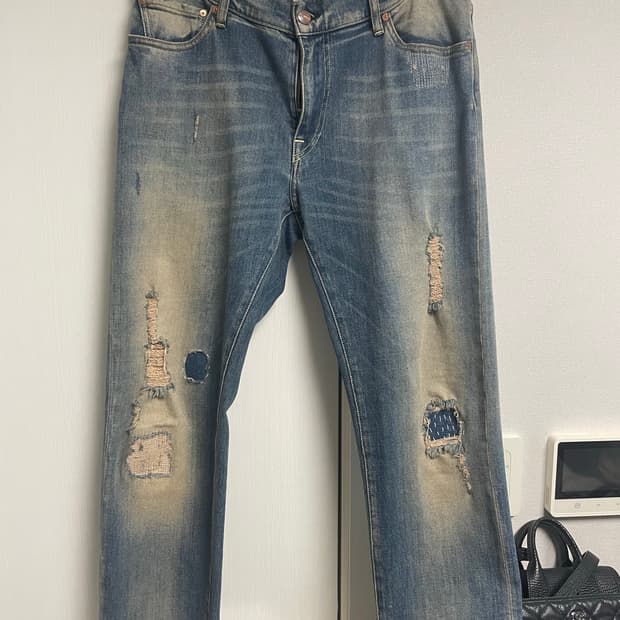 오프화이트 커팅진