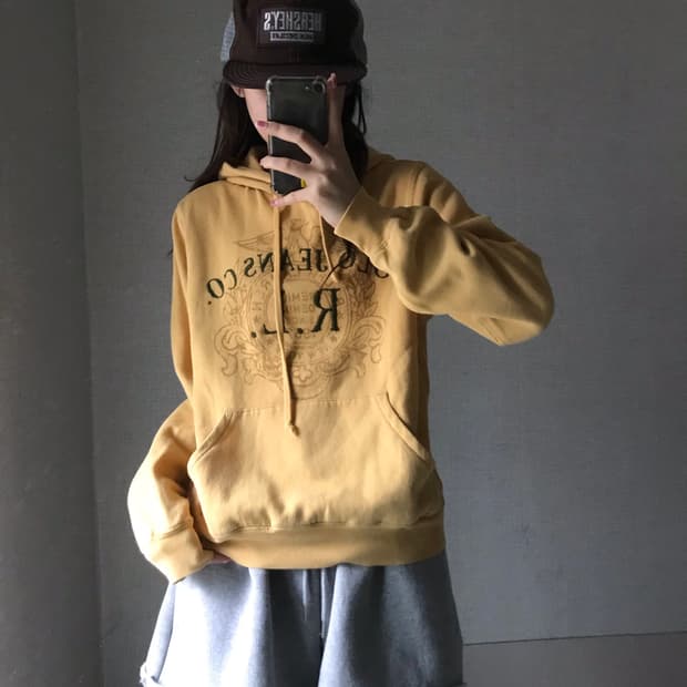 폴로 빈티지 로고 후드티
