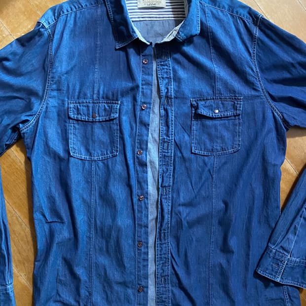 ZARA MAN 데님 셔츠 XL (105)