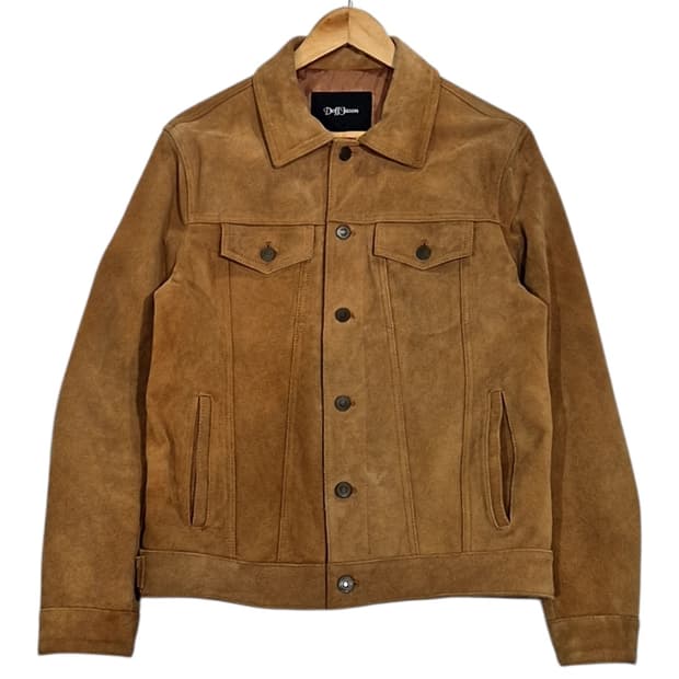 도프제이슨 소가죽 스웨이드 자켓