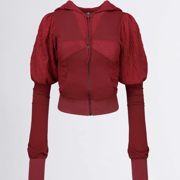 스컬프터 Sculptor 퍼프 슬리브 집업 후디 s 