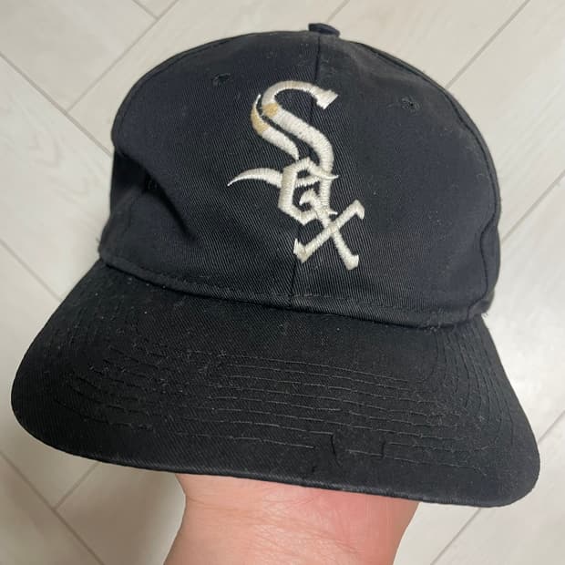 빈티지 90s 화이트 삭스 스냅백