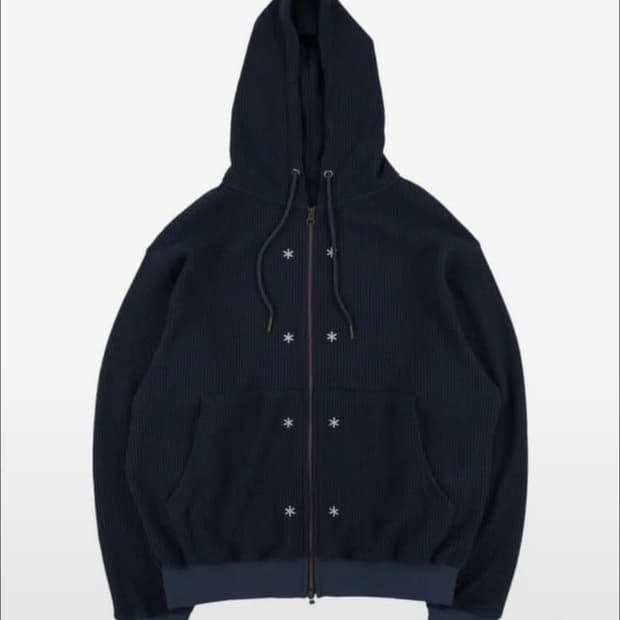 더콜디스트모먼트 와플 후드집업