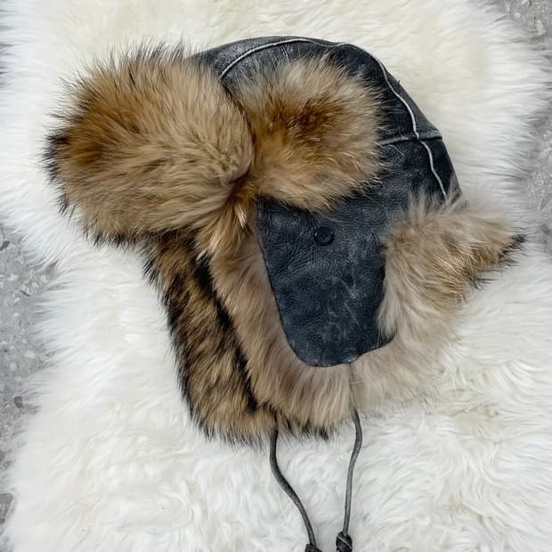 리얼 양가죽 바이커 트루퍼햇*레어