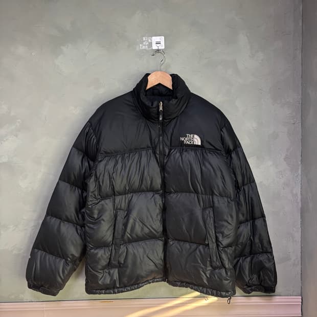 노스페이스 700 눕시 구스다운 패딩 블랙