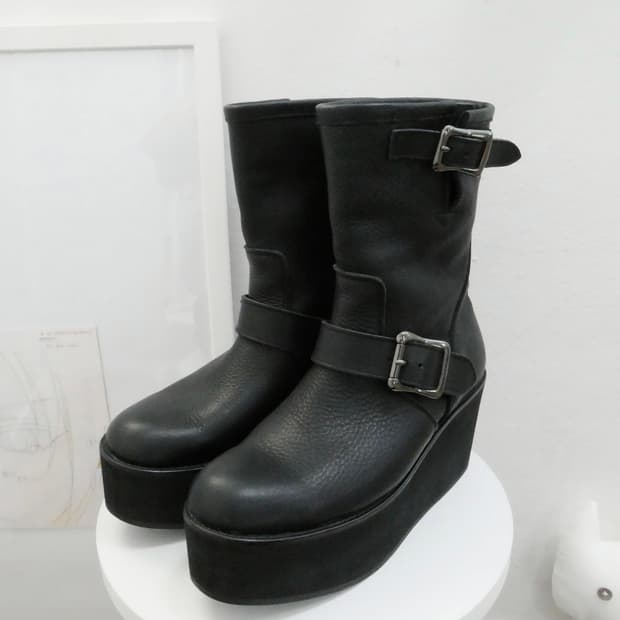 GOMME 고무 카우레더 엔지니어 부츠