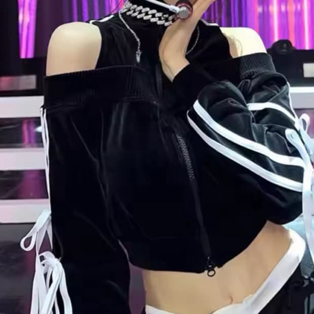 빈티지 크롭집업