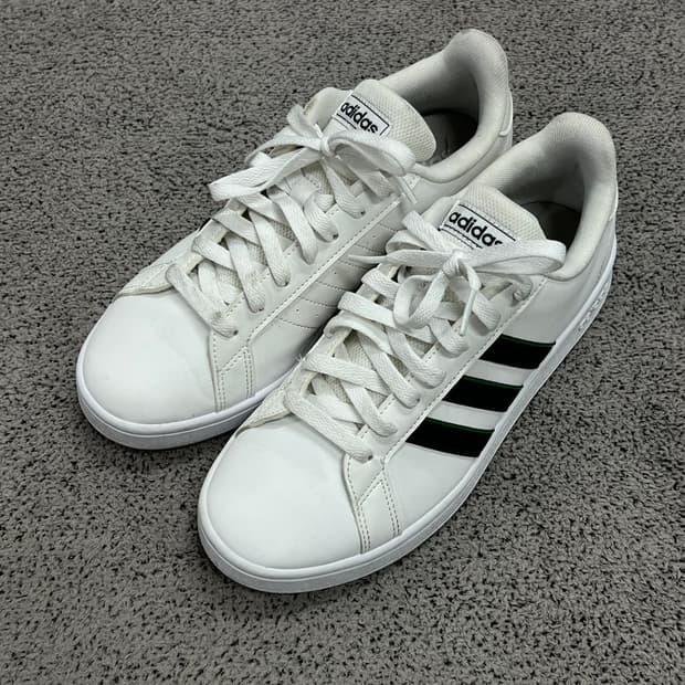 (250) 아디다스 그랜드 코트 베이스 화이트 카본 그린