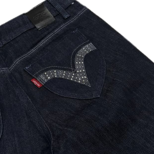 리바이스 로우라이즈 부츠컷 진청