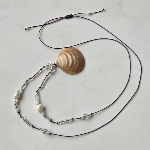 [Handmade] shell 비즈목걸이 