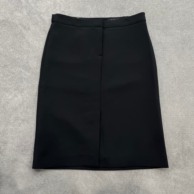 타임 블랙 포켓 H라인 스커트