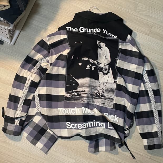 솔로이스트 커트코베인 셔츠 리버시블