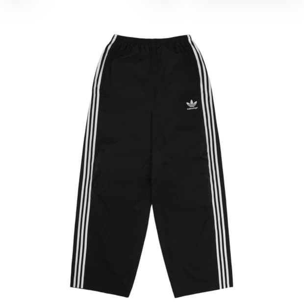 [XS] 발렌시아가 아디다스 포플린 트랙팬츠 스티치 블랙