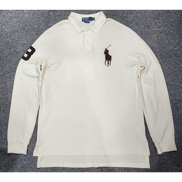 폴로 랄프로렌 빅포니 커스텀핏 PK 카라티 긴팔티 XL