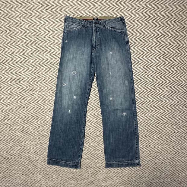 X-LARGE denim pants damage jeans