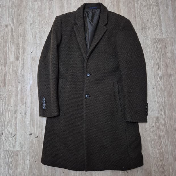 지오지아 슬림 누빔안감 싱글 코트 L(100)