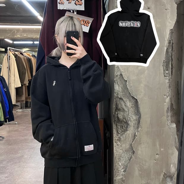 뉴에라 후드집업 블랙 XL  #csz3537