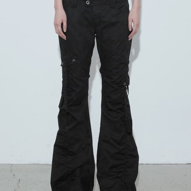 보헤미안 서울 WASHED SHIRRING CARGO PANTS