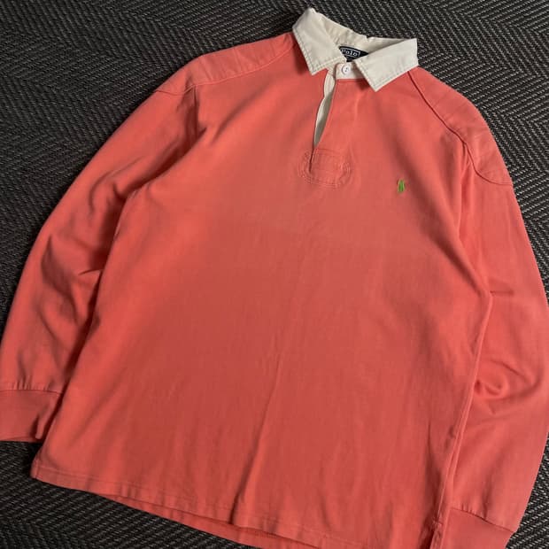 폴로 랄프로렌 포니 미니멀 럭비 긴팔 티셔츠y 3843