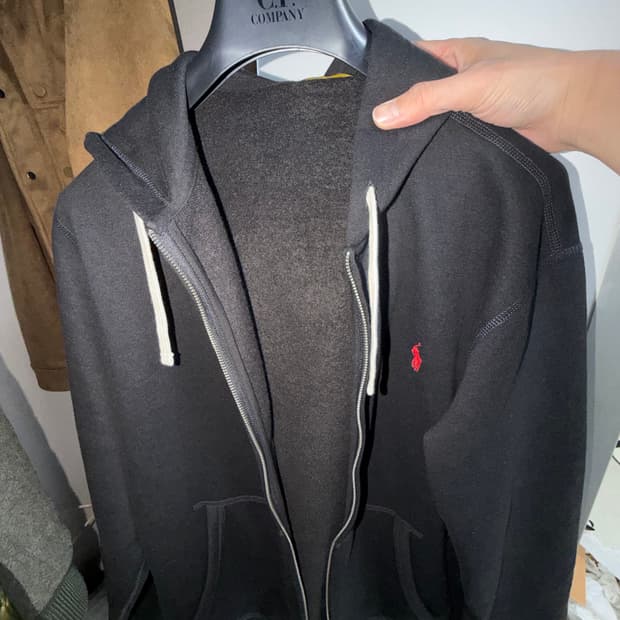 폴로 랄프로렌 후드집업 L 블랙