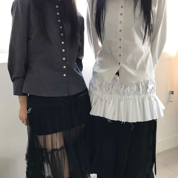 튜프티 maison button shirt - ivory