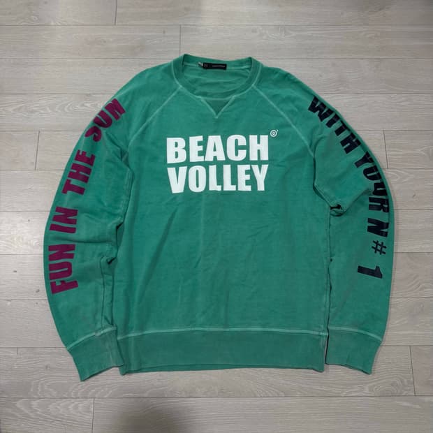 디스퀘어드2 BEACH VOLLEY 그래픽 맨투맨 M