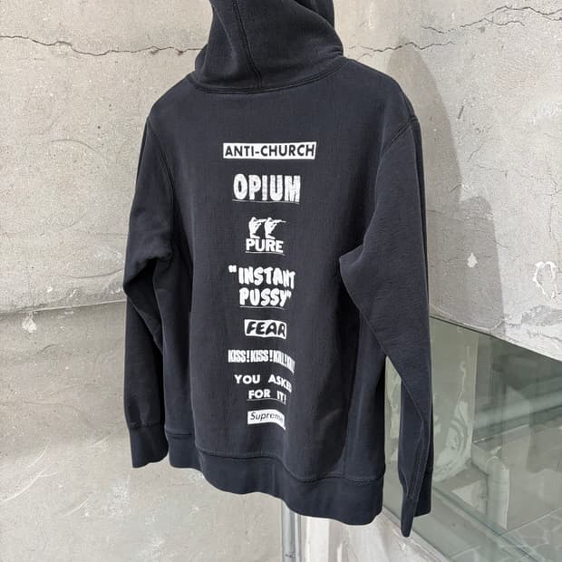 슈프림 16SS 퓨어 피어 오피움 콜라주 후드