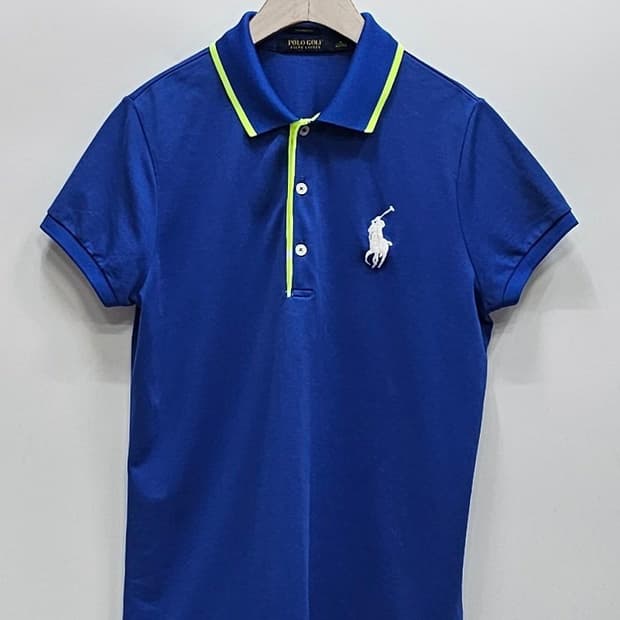 POLO 폴로 랄프로렌 골프 화이트 빅포니 반팔 티셔츠 / 여 M 블루