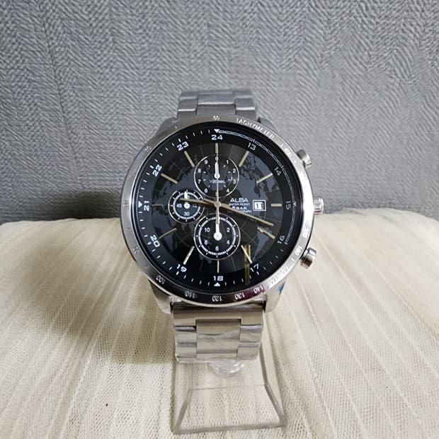 세이코 알바 메탈 크로노그래프 시계