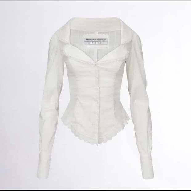 스컬프터 Clover Leaf Neck Blouse S (실사0)