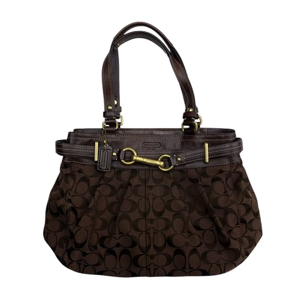 코치 y2k 초코브라운 숄더백