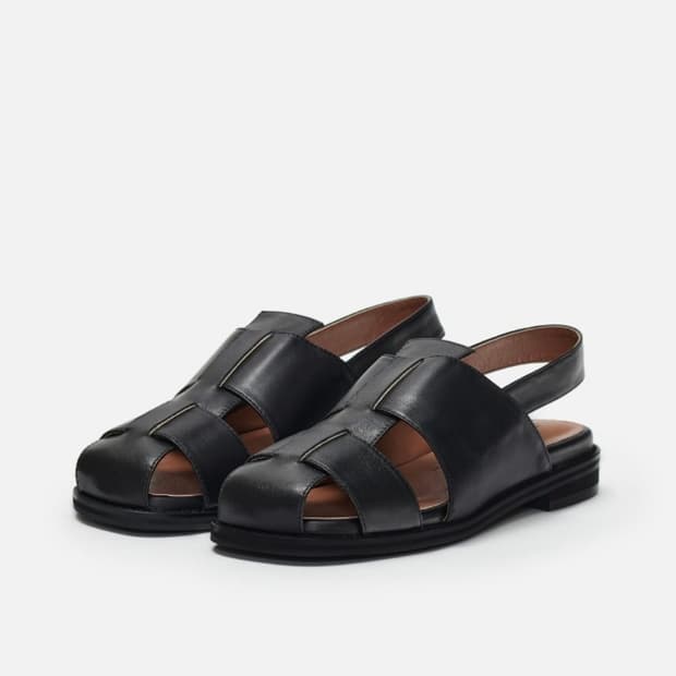 퍼즐 샌들 블랙 무광 245