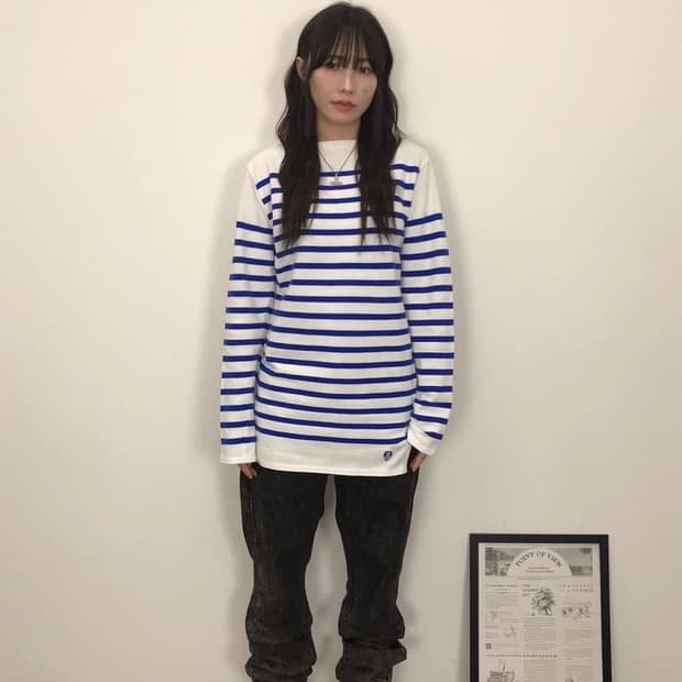 ORCIVAL Blue Stripe Breton Shirt