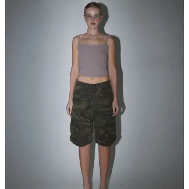 딥인블루 CAMO CARGO PANTS 1사이즈