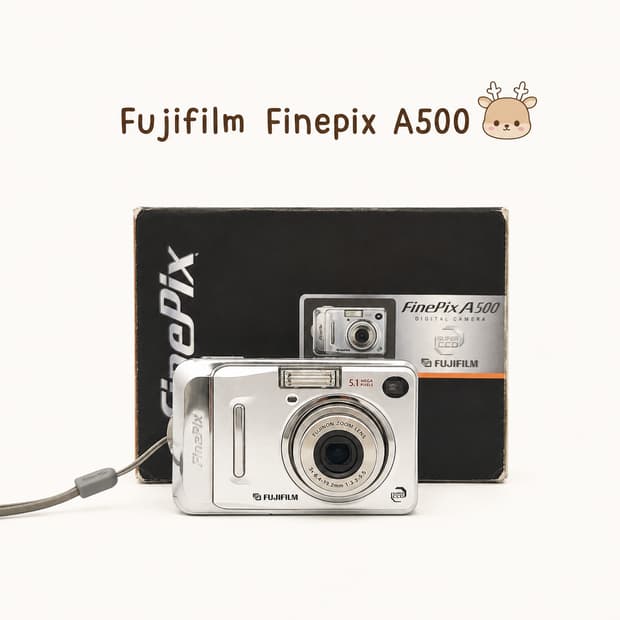 후지필름 파인픽스 A500 실버 ✨
맑고 담백한 후지 감성 빈티지 디카