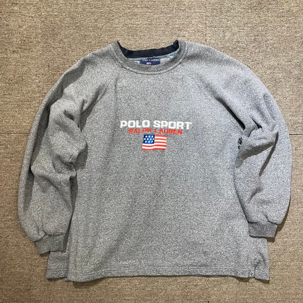 (XL) POLO 폴로 랄프로렌 스포츠 성조기 스웻 셔츠 맨투맨